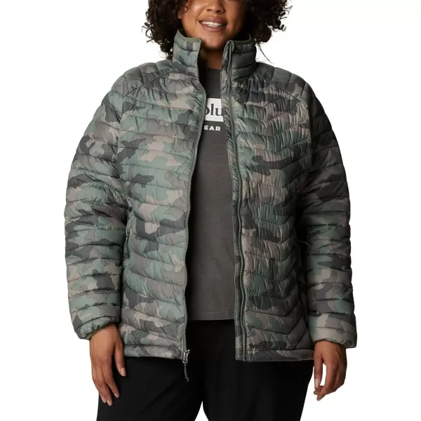 Columbia Womens Powder Lite JacketCypress Trad Camo Print