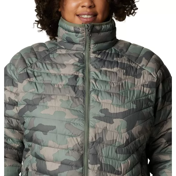 Columbia Womens Powder Lite JacketCypress Trad Camo Print