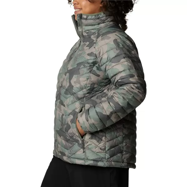 Columbia Womens Powder Lite JacketCypress Trad Camo Print