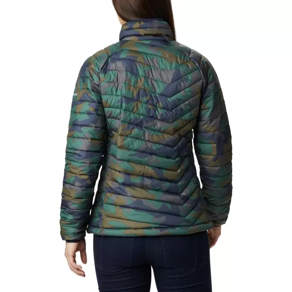 Columbia Womens Powder Lite JacketDark Nocturnal Traditional Camo Print