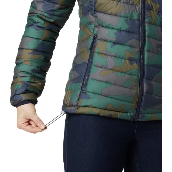 Columbia Womens Powder Lite JacketDark Nocturnal Traditional Camo Print