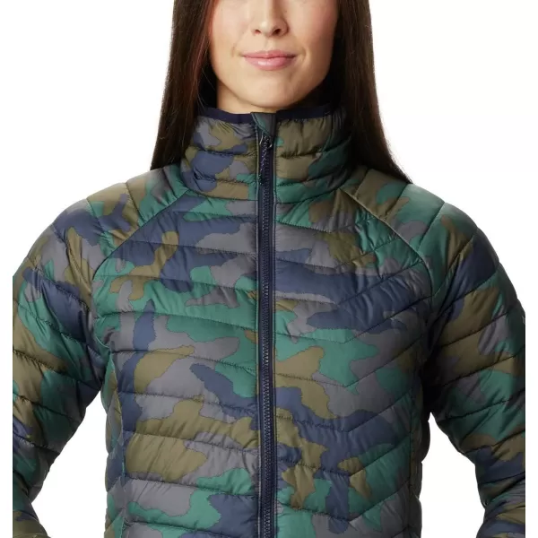 Columbia Womens Powder Lite JacketDark Nocturnal Traditional Camo Print