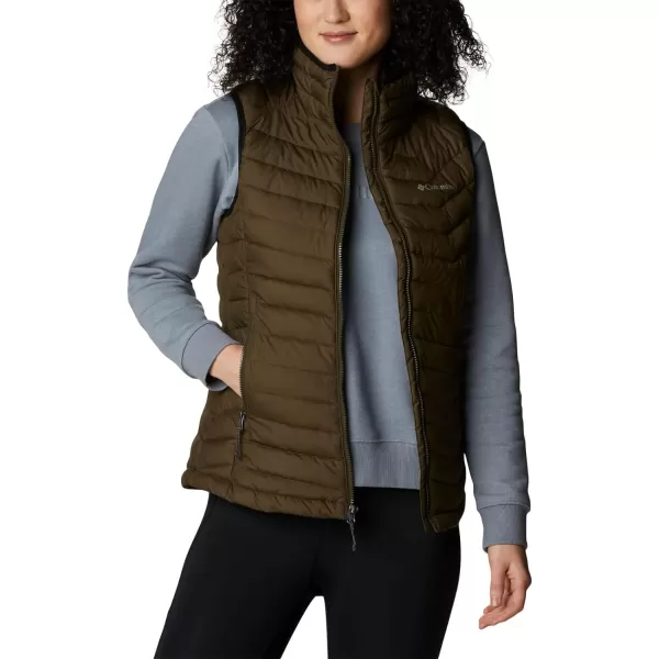 Columbia Womens Powder Lite VestOlive Green