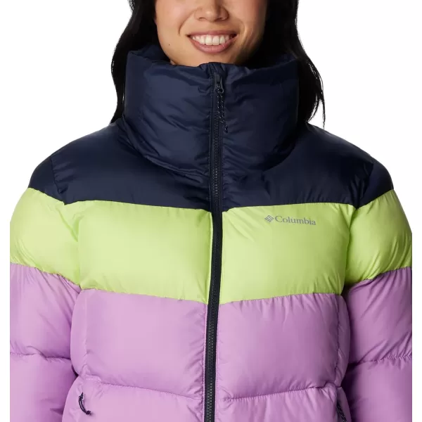 Columbia Womens Puffect Color Blocked JacketGumdropTippetDark Nocturnal