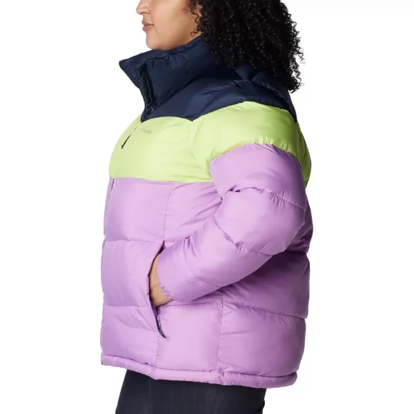 Columbia Womens Puffect Color Blocked JacketGumdropTippetDark Nocturnal