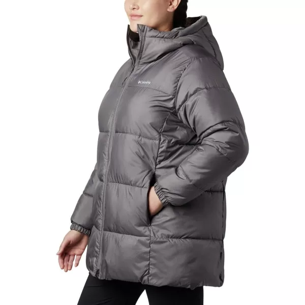 Columbia Womens Puffect Mid Hooded JacketCity Grey