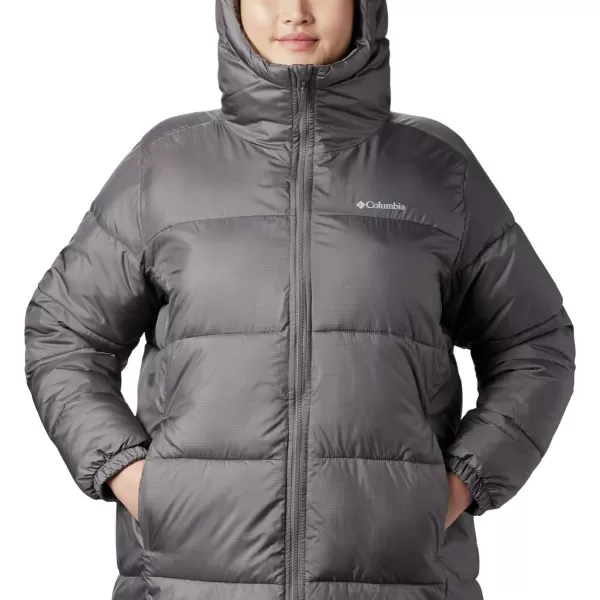 Columbia Womens Puffect Mid Hooded JacketCity Grey