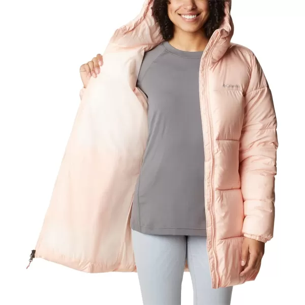 Columbia Womens Puffect Mid Hooded JacketPeach Blossom