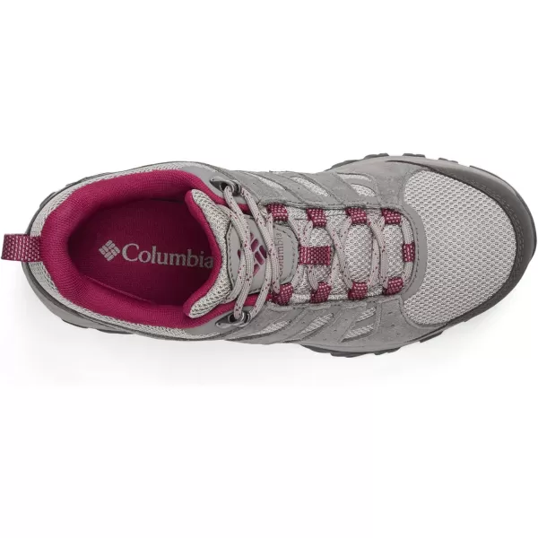 Columbia Womens Redmond Iii Waterproof Hiking ShoeTitanium TitaniumRed Onion