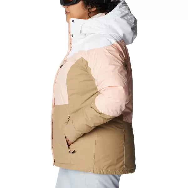 Columbia Womens Rosie Run Insulated JacketPeach BlossomWhiteBeach