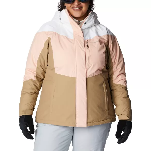 Columbia Womens Rosie Run Insulated JacketPeach BlossomWhiteBeach