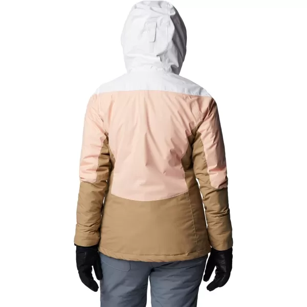 Columbia Womens Rosie Run Insulated JacketPeach BlossomWhiteBeach