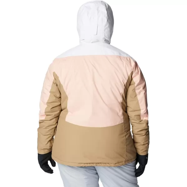 Columbia Womens Rosie Run Insulated JacketPeach BlossomWhiteBeach