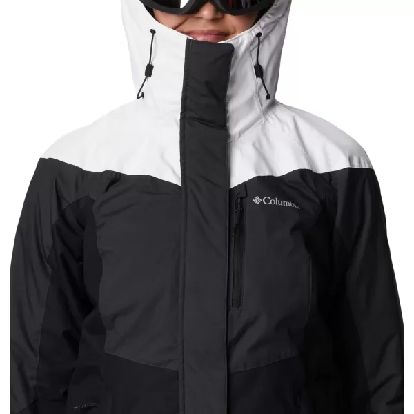 Columbia Womens Rosie Run Insulated JacketSharkWhiteBlack