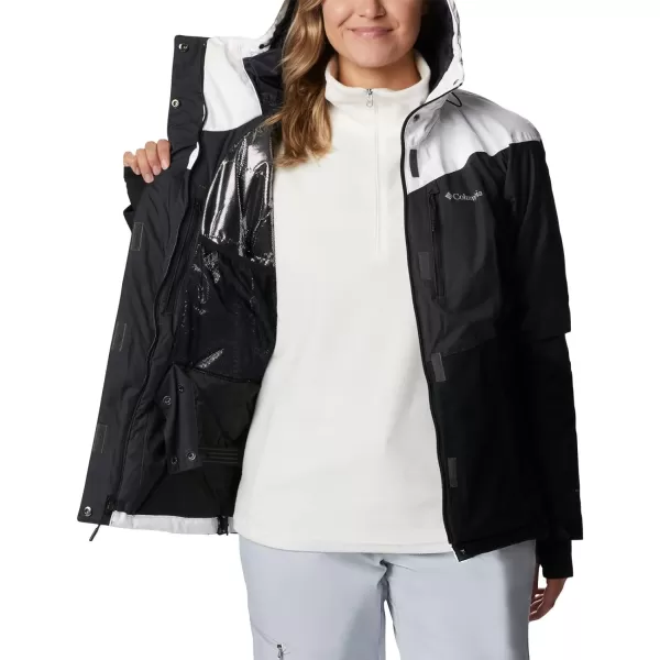 Columbia Womens Rosie Run Insulated JacketSharkWhiteBlack