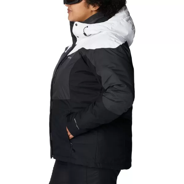 Columbia Womens Rosie Run Insulated JacketSharkWhiteBlack