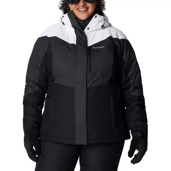 Columbia Womens Rosie Run Insulated JacketSharkWhiteBlack