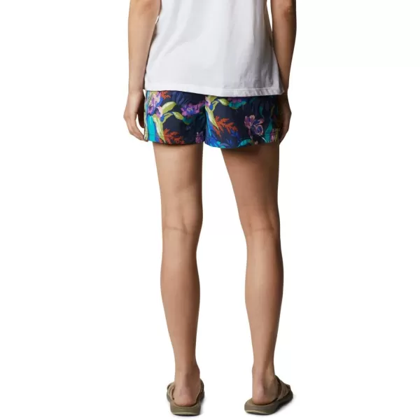 Columbia Womens Sandy River Ii Printed ShortLapis BlueMagnolia Print