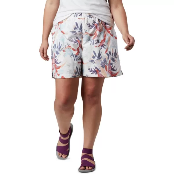 Columbia Womens Sandy River Ii Printed ShortNew Moon Magnolia Print