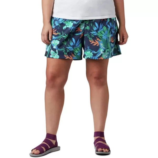 Columbia Womens Sandy River Ii Printed ShortNocturnal Magnolia Print