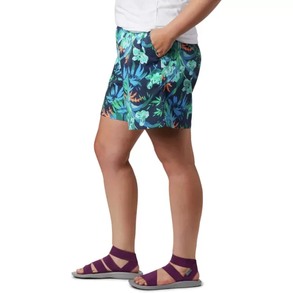 Columbia Womens Sandy River Ii Printed ShortNocturnal Magnolia Print