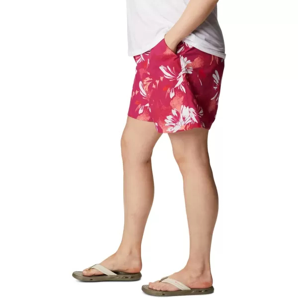 Columbia Womens Sandy River Ii Printed ShortWild Fuchsia Daisy Party