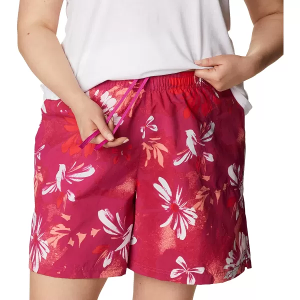 Columbia Womens Sandy River Ii Printed ShortWild Fuchsia Daisy Party