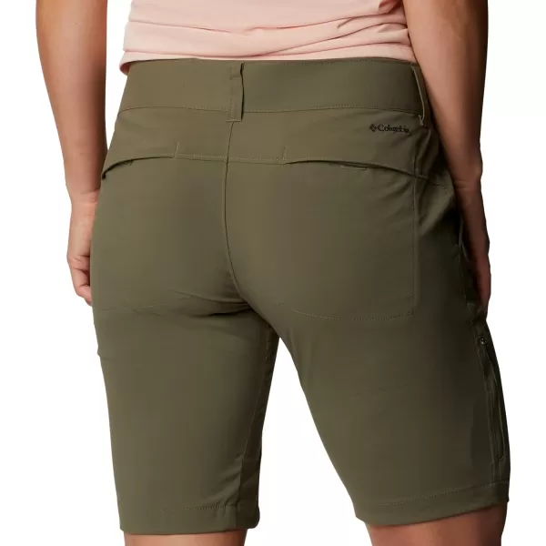 Columbia Womens Saturday Trail Long ShortStone Green