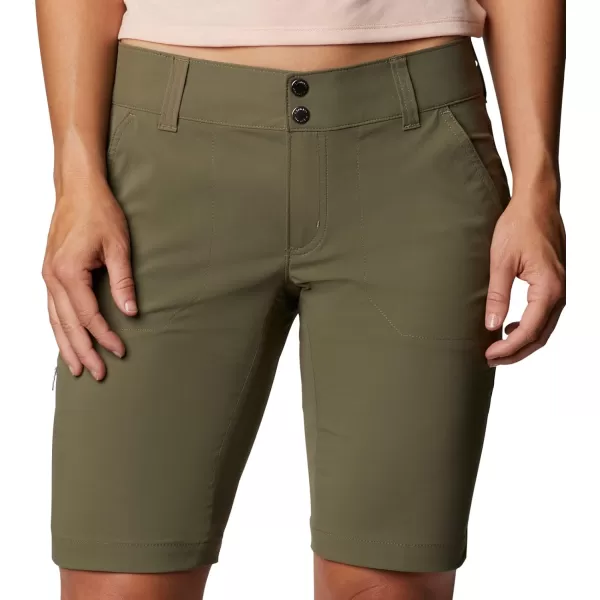 Columbia Womens Saturday Trail Long ShortStone Green