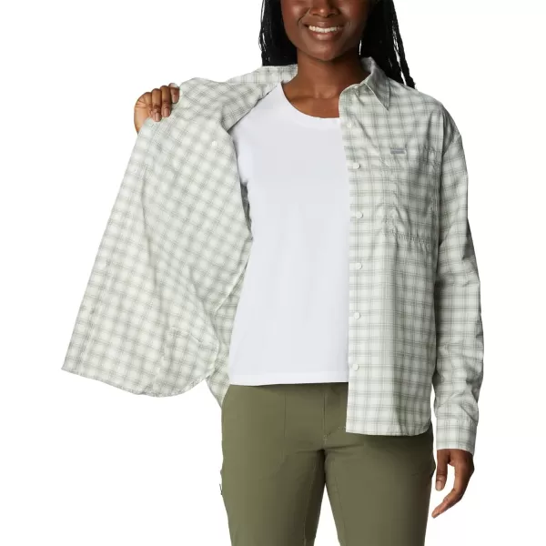 Columbia Womens Silver Ridge Utility Patterned Long Sleeve ShirtWhitePeak Plaid