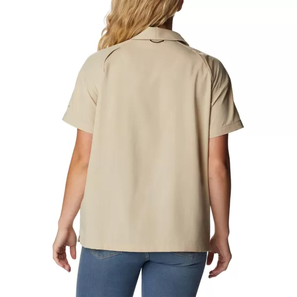 Columbia Womens Silver Ridge Utility Short Sleeve ShirtAncient Fossil