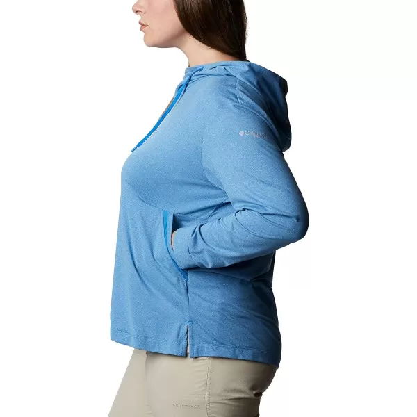 Columbia Womens Slack Water Knit HoodieAzure Blue Heather