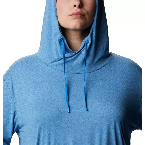 Columbia Womens Slack Water Knit HoodieAzure Blue Heather