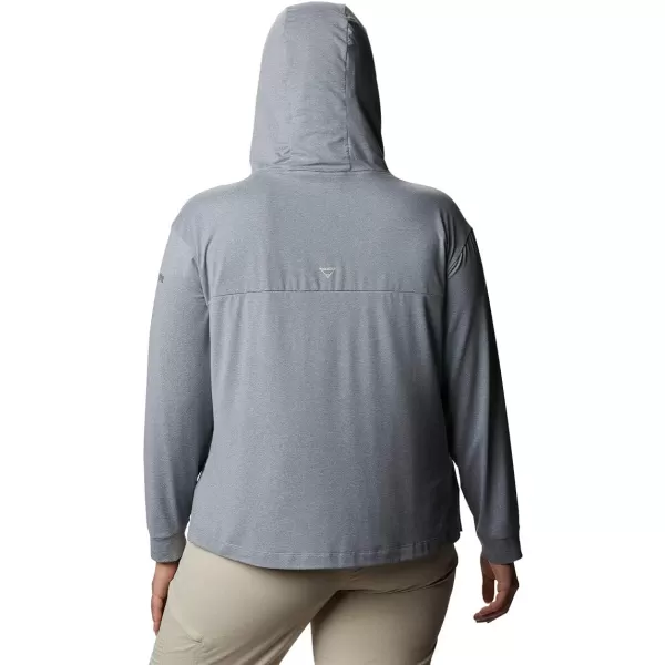 Columbia Womens Slack Water Knit HoodieTradewinds Grey Heather