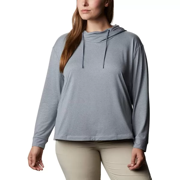 Columbia Womens Slack Water Knit HoodieTradewinds Grey Heather