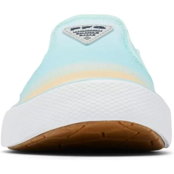 Columbia Womens Slack Water PFG Slip Boat ShoeGulf StreamWhite