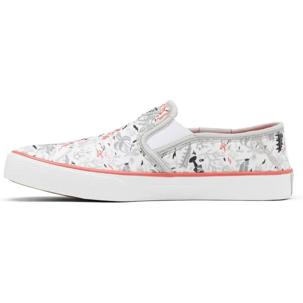 Columbia Womens Slack Water PFG Slip Boat ShoeSlate GreyRed Coral