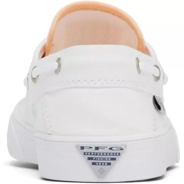 Columbia Womens Slackwater Boat PFG ShoeWhiteIcy Morn