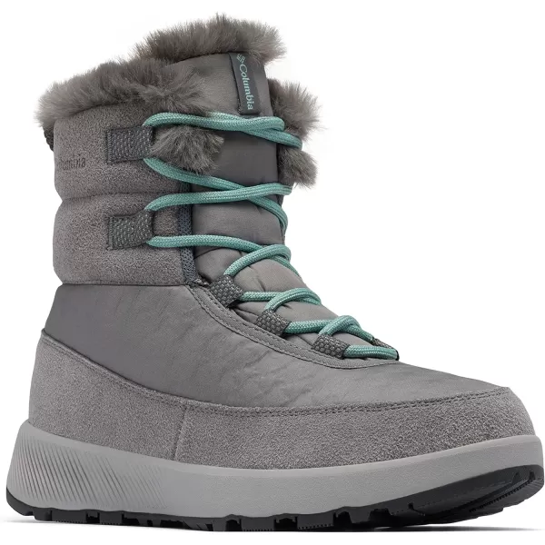 Columbia Womens Slopeside Peak Luxe Snow ShoeCity GreyDusty Green