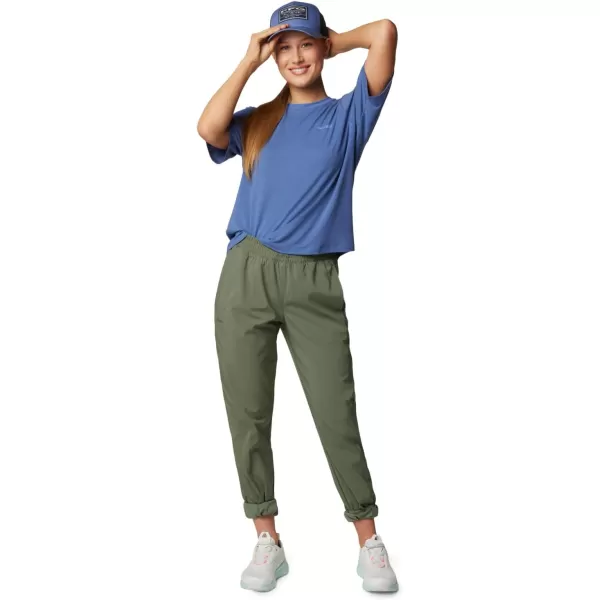 Columbia Womens Standard PFG Uncharted Tech Tee Short SleeveBluebellW Uncharted