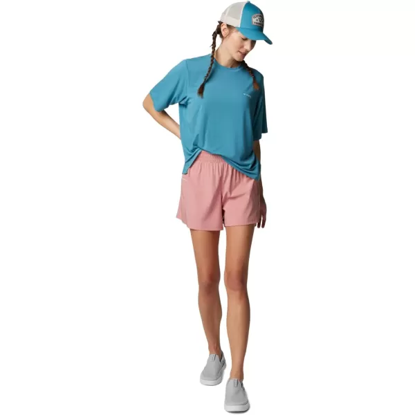 Columbia Womens Standard PFG Uncharted Tech Tee Short SleeveCanyon BlueW Uncharted