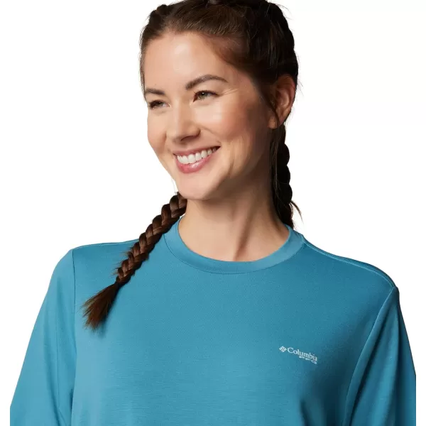 Columbia Womens Standard PFG Uncharted Tech Tee Short SleeveCanyon BlueW Uncharted