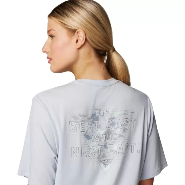 Columbia Womens Standard PFG Uncharted Tech Tee Short SleeveCirrus GreyW Best Cast