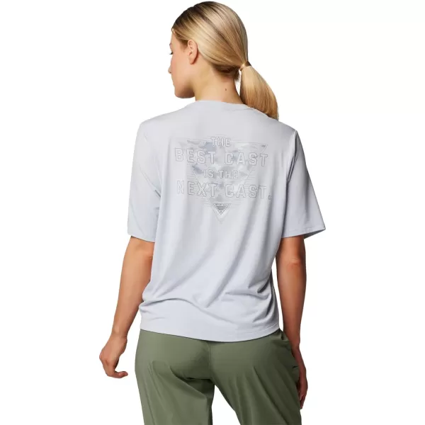 Columbia Womens Standard PFG Uncharted Tech Tee Short SleeveCirrus GreyW Best Cast
