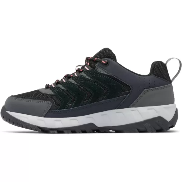 Columbia Womens Strata Trail Low Hiking ShoeBlackJuicy