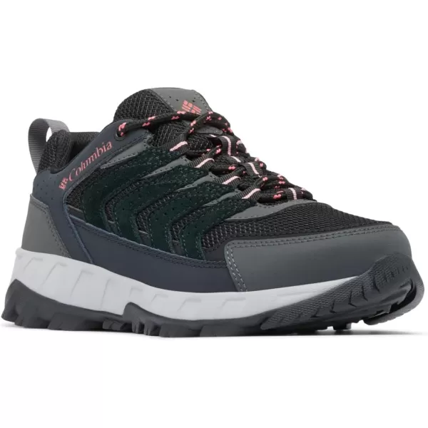 Columbia Womens Strata Trail Low Hiking ShoeBlackJuicy