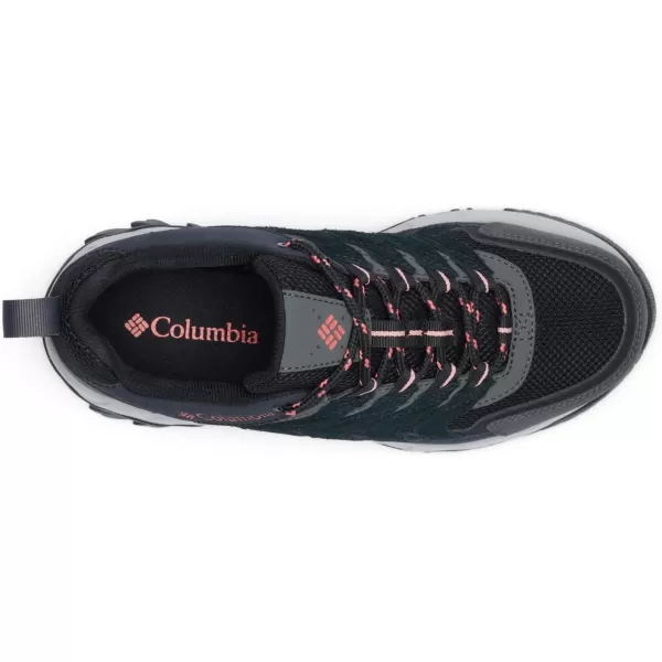 Columbia Womens Strata Trail Low Hiking ShoeBlackJuicy