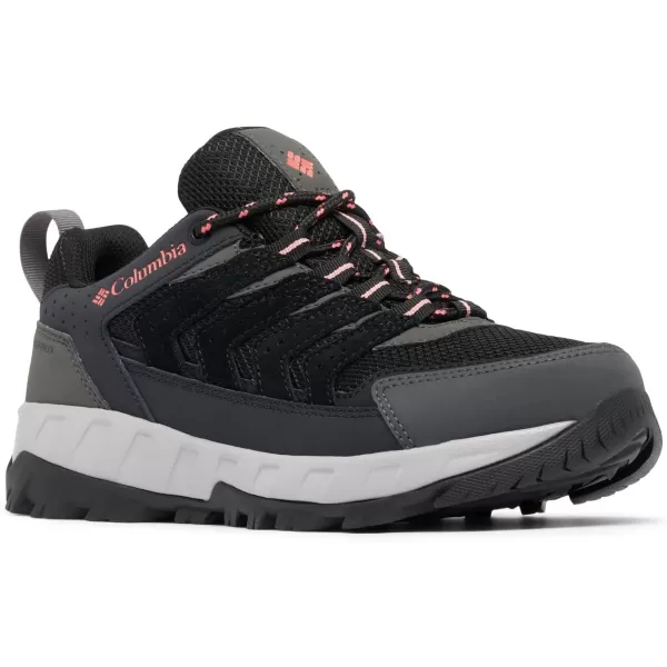 Columbia Womens Strata Trail Low Waterproof Hiking ShoeBlackJuicy