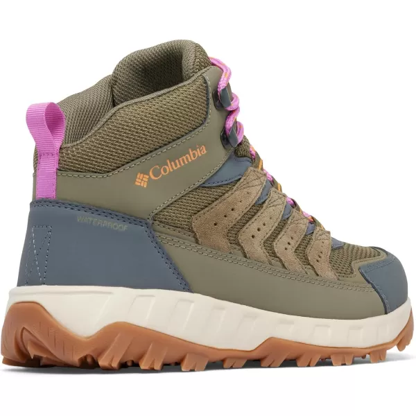 Columbia Womens Strata Trail Mid Waterproof Hiking ShoeStone GreenSunstone