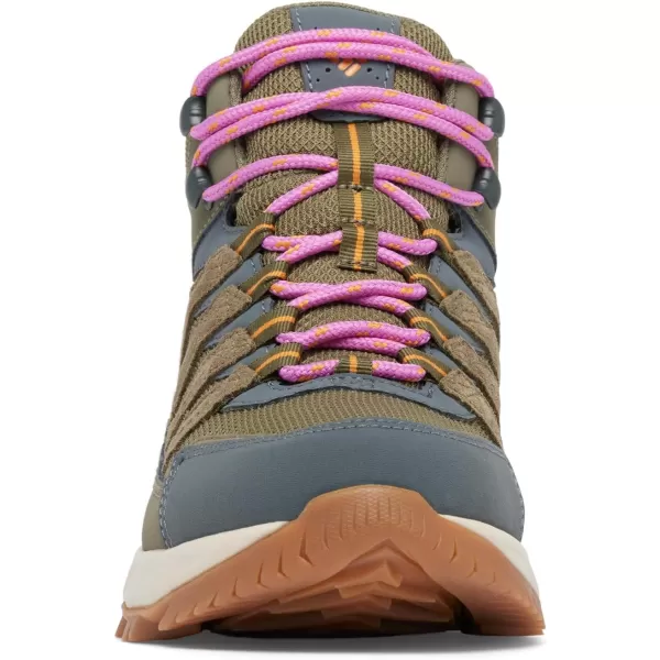 Columbia Womens Strata Trail Mid Waterproof Hiking ShoeStone GreenSunstone